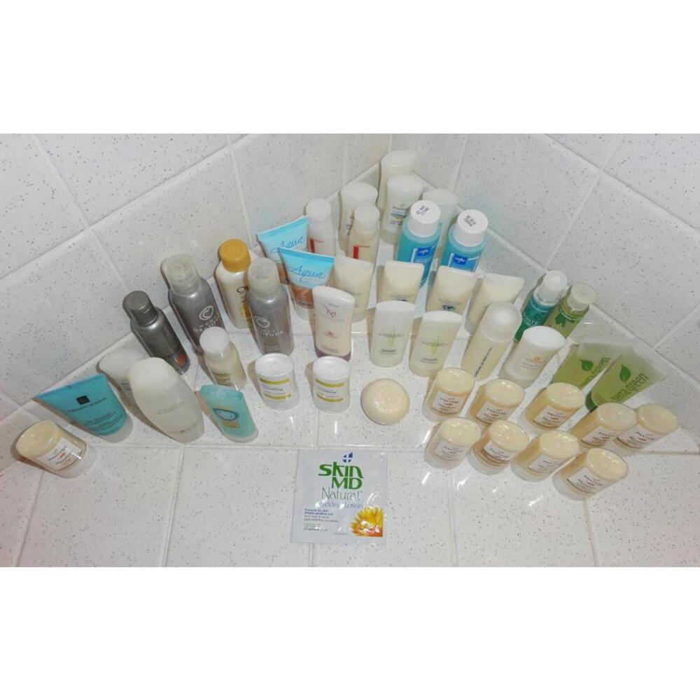 Travel Toiletries Lot of 46 shampoo conditioner lotion air bnb host supplies
